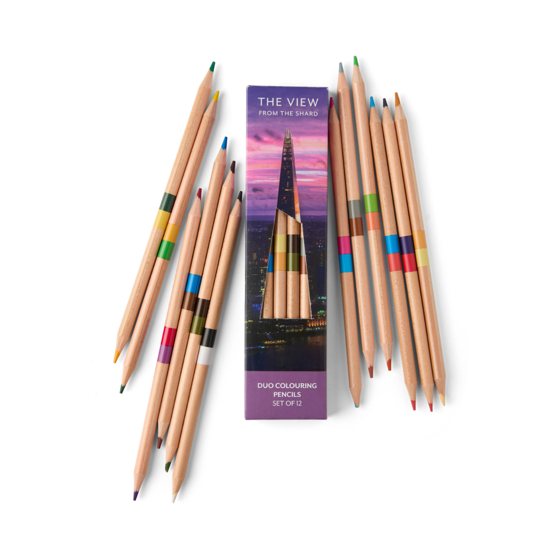 The View from The Shard Sunset Colour Pencil Set